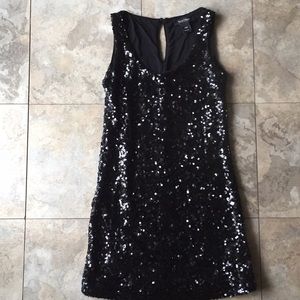 Black Sequin Dress